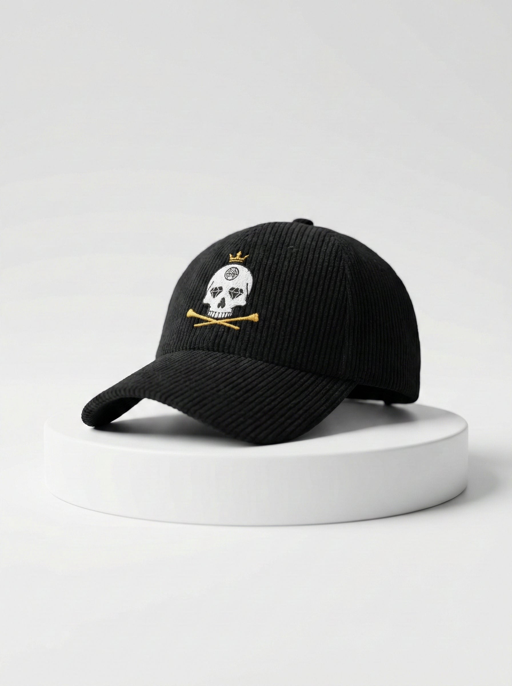 Casquette en Velours Noir – King Golf