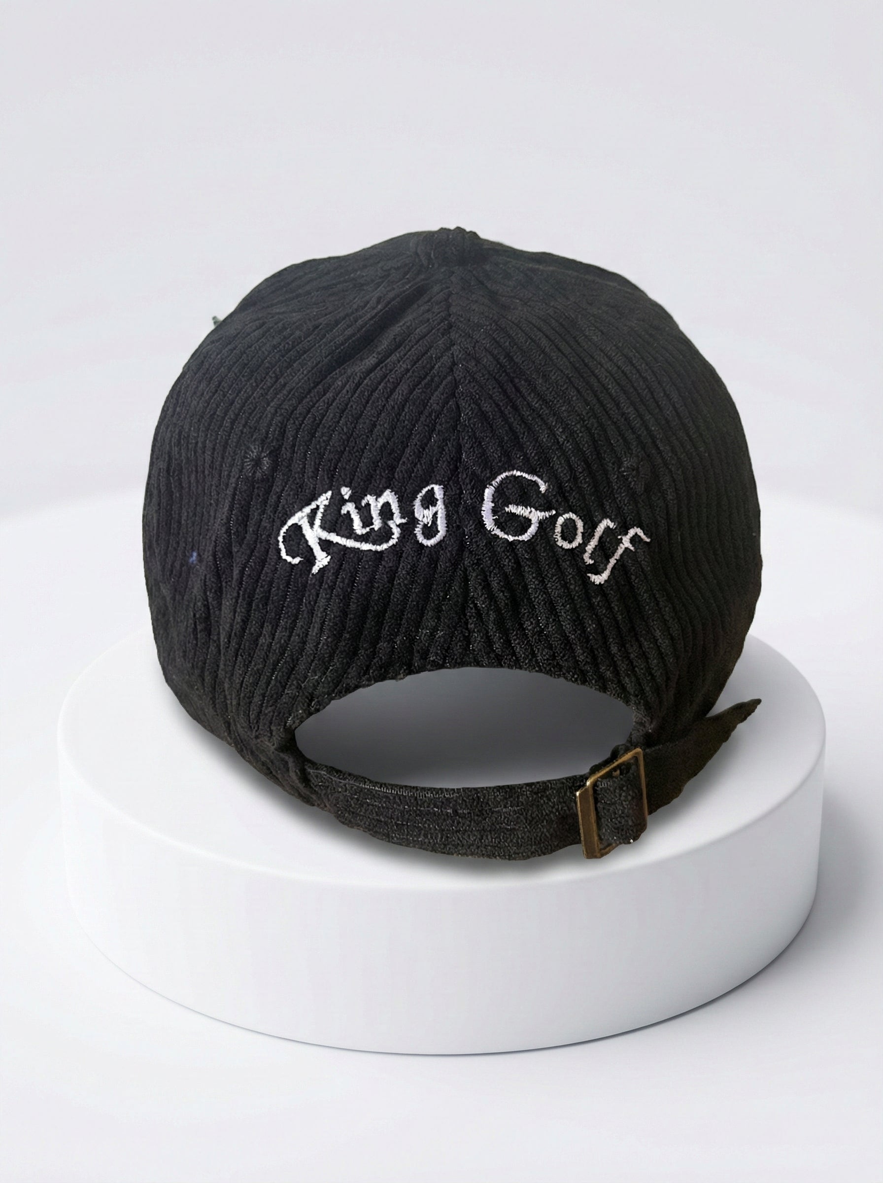 Casquette en Velours Noir – King Golf