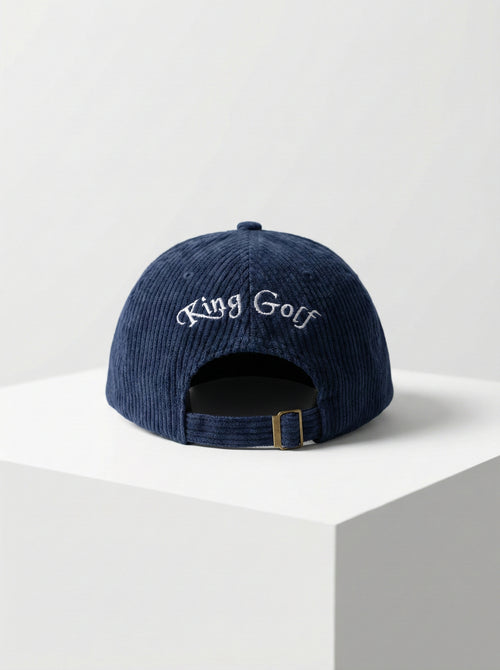 Casquette en Velours Bleu Marine – King Golf