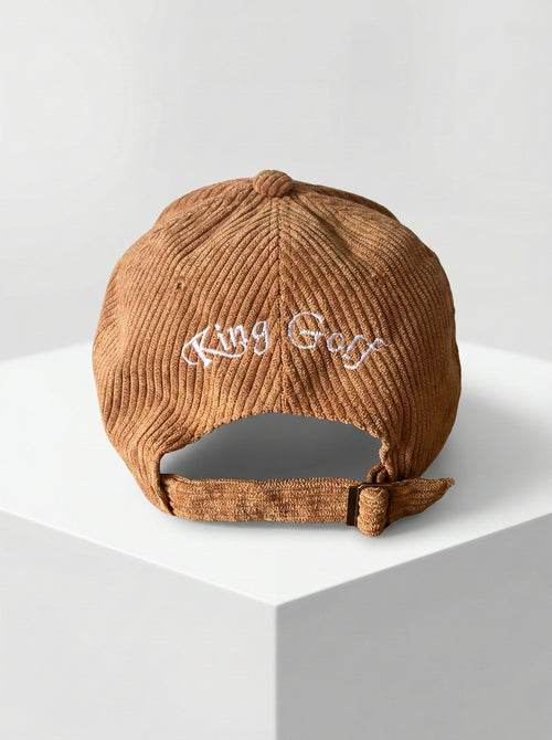 Casquette en Velours Beige – King Golf