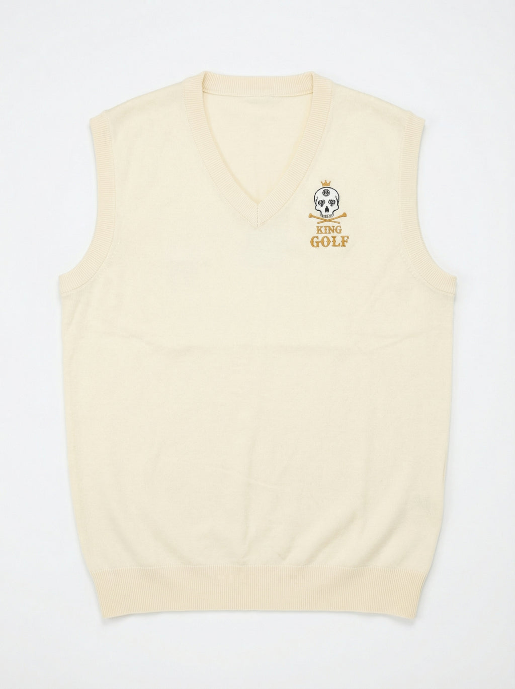 Pull Débardeur Crème – King Golf