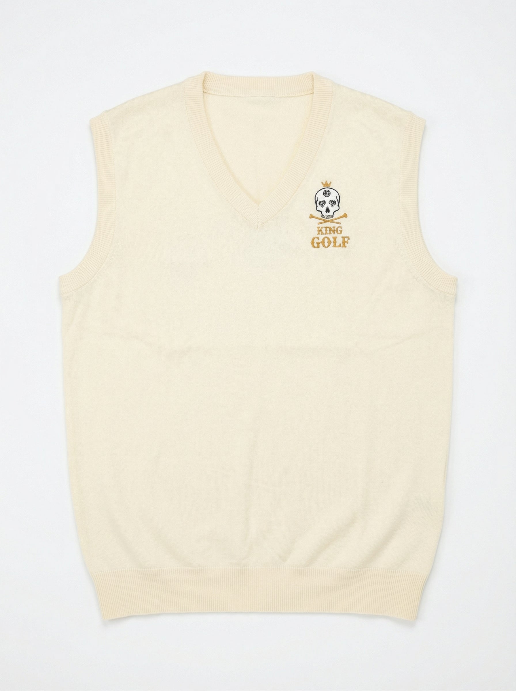 Pull Débardeur Crème – King Golf