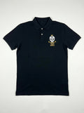 Plain Black Polo Shirt — King Golf