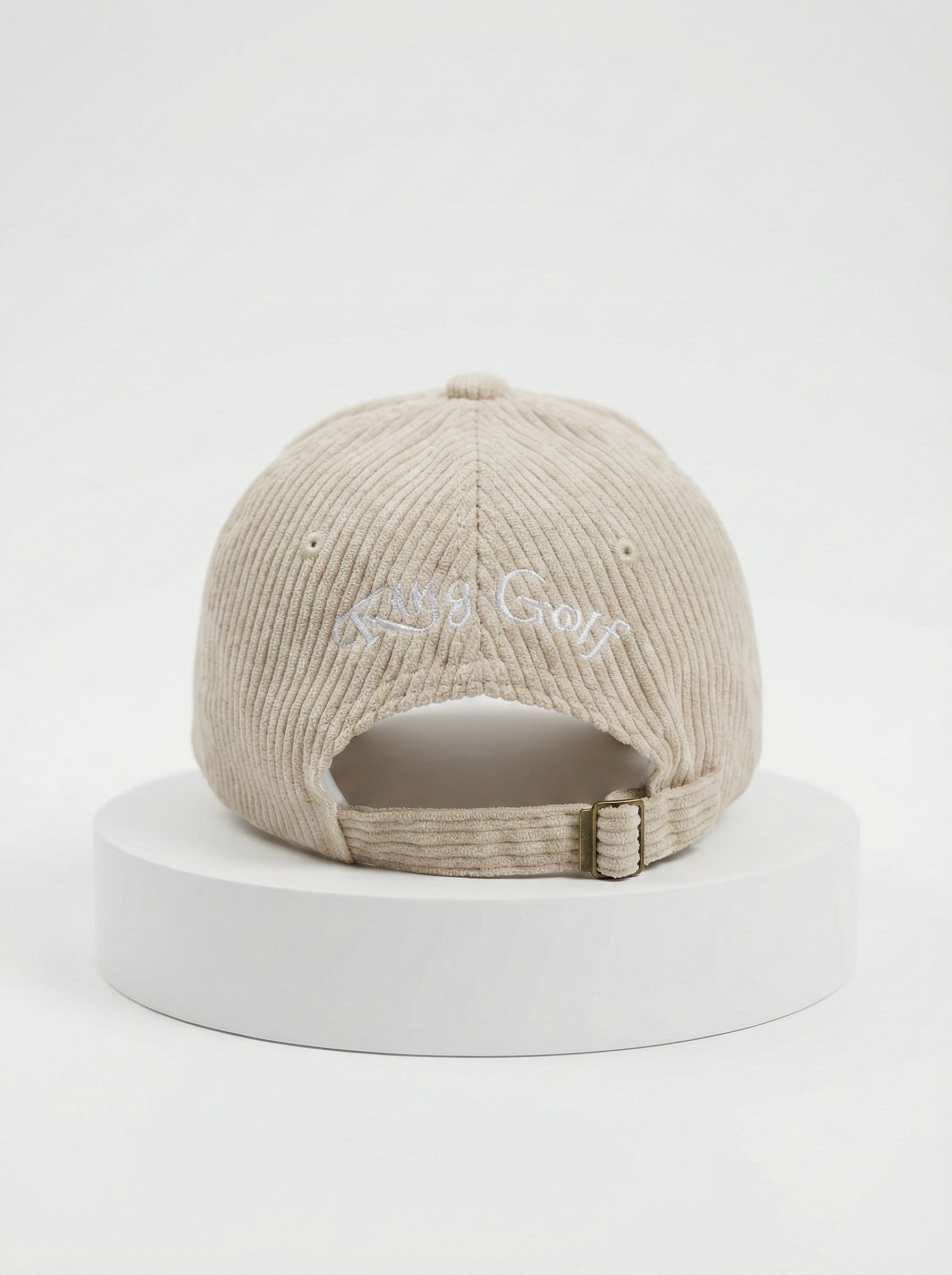Casquette en Velours Crème – King Golf