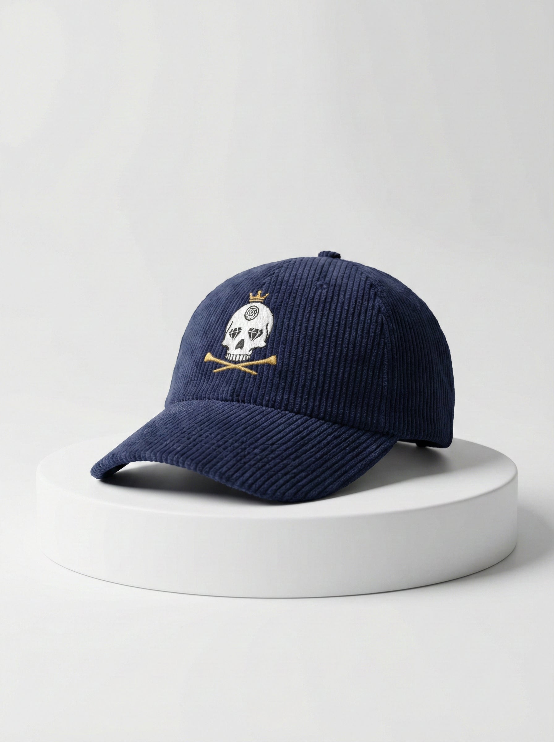 Casquette en Velours Bleu Marine – King Golf